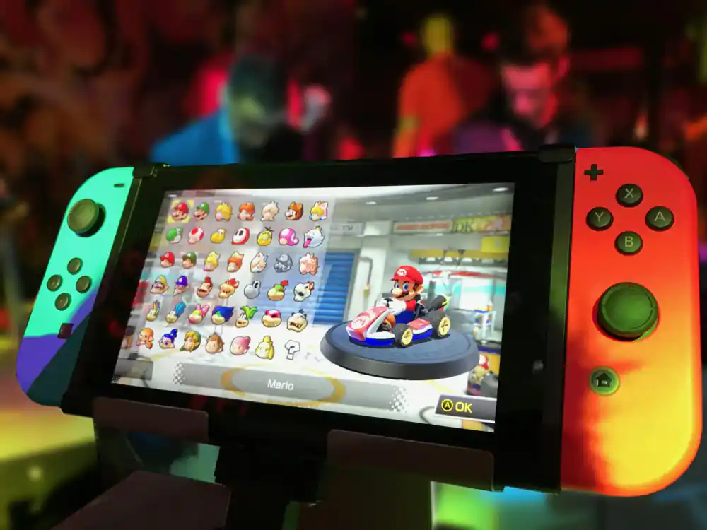 Super Mario Kart starting line